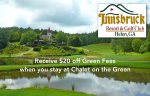 As a guest of Chalet on the Green, you receive $20 off Green Fees